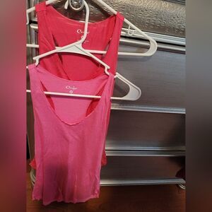2 (Curfew Tank Tops) Gray And Pink